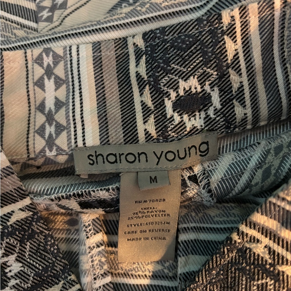 Sharon Young Geometric Patterned Jacket - image 6
